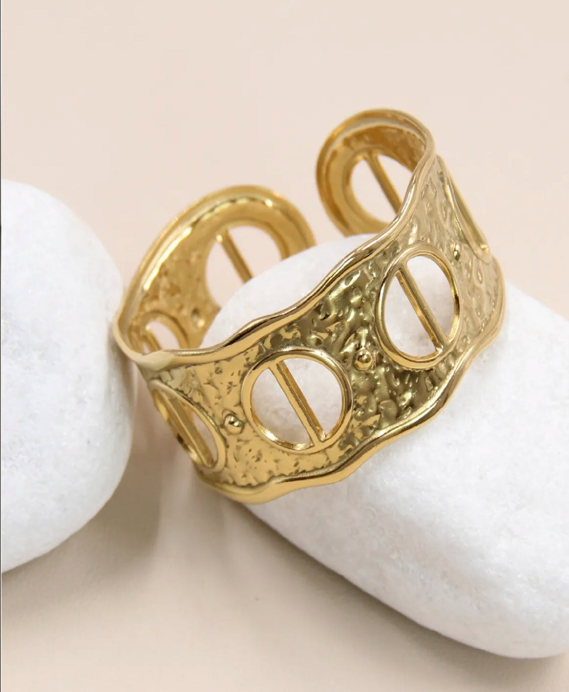 Bracelet jonc ajustable en acier inoxydable
