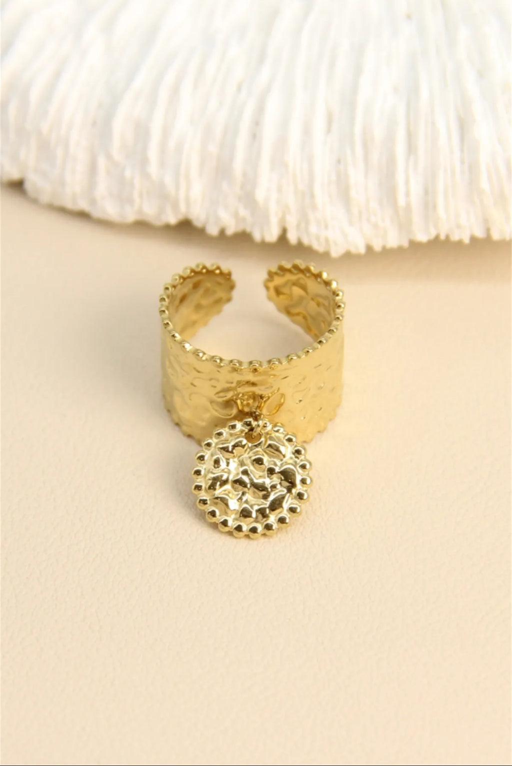 Bague ajustable médaillon
