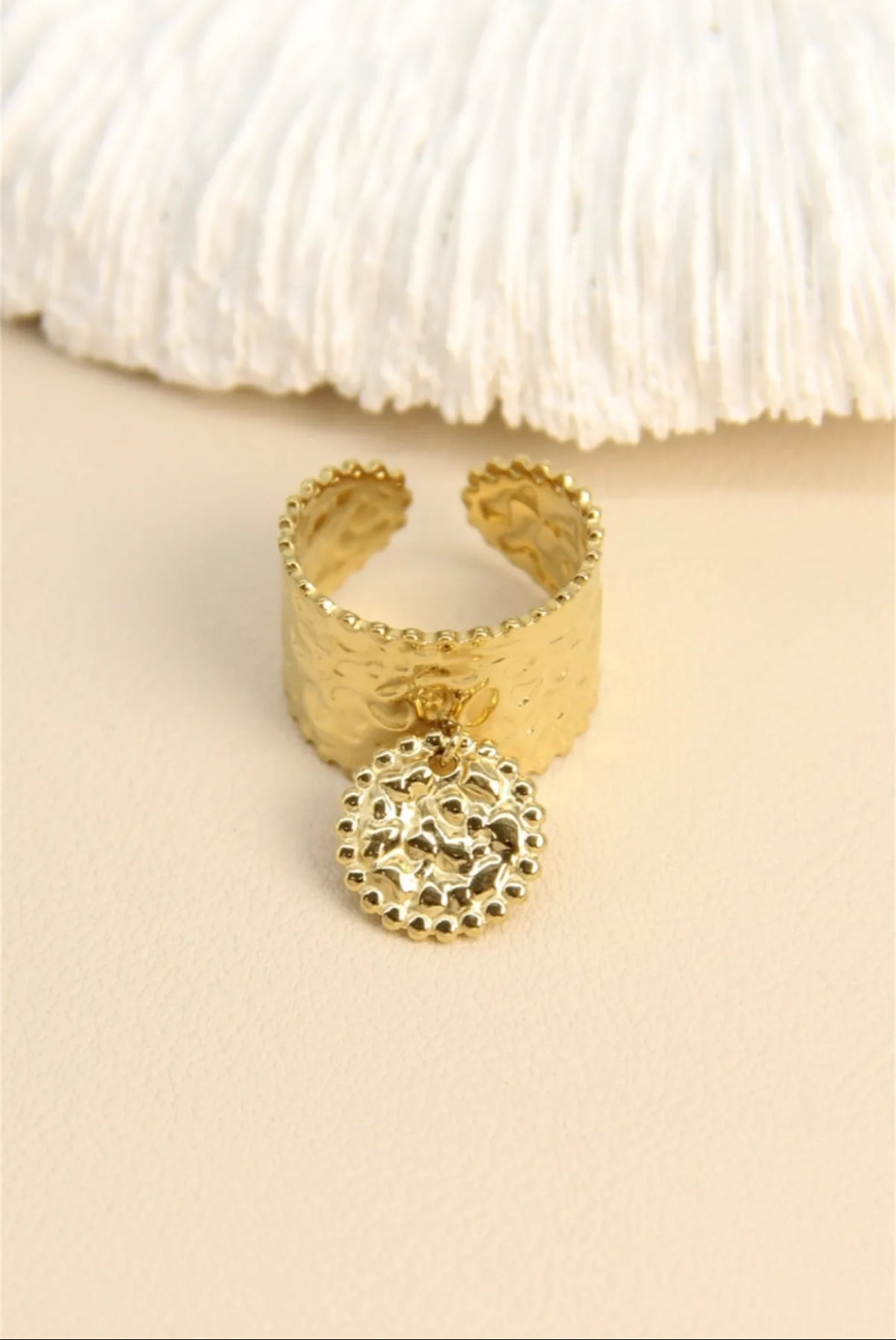 Bague ajustable médaillon
