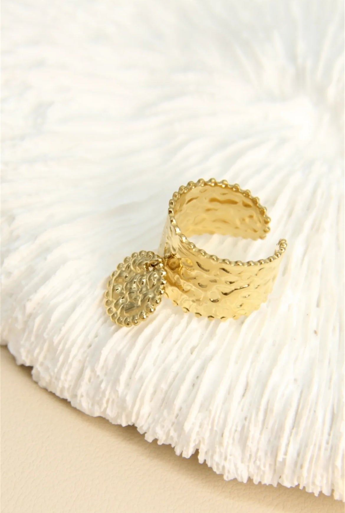 Bague ajustable médaillon