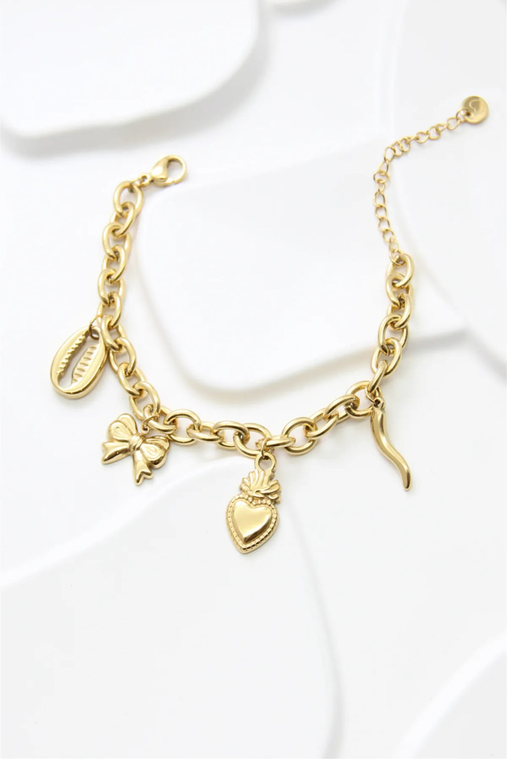 Bracelet breloques doré