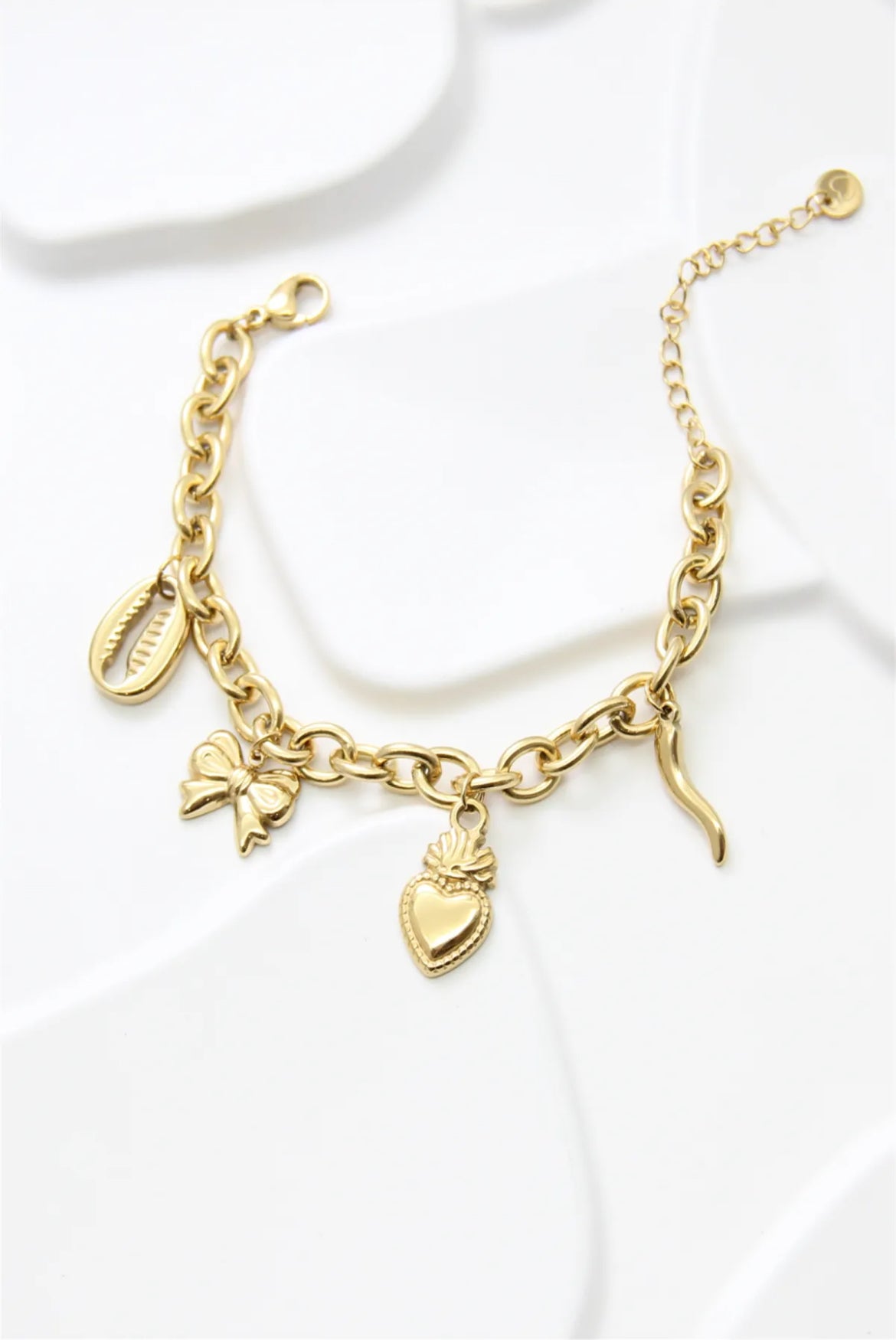Bracelet breloques doré